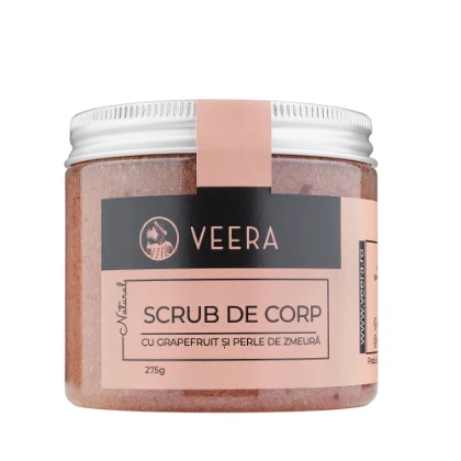 Scrub de corp cu grapefruit si perle de zmeura 275g Veera 